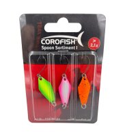 Corofish Spoon Sortiment (1) - 3 Spoons 2,1g versch. Farben Blinker Set