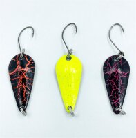 Corofish Spoon Sortiment (3) - 3 Spoons 2,6g versch. Farben Blinker Set