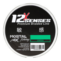 Mostal 12X Senses Premium Braid 0,41mm 300m green 44kg 12-Fach geflochtene Schnur