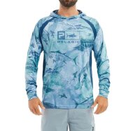 Pelagic Vaportek Hooded - Open Seas UV Shirt Langarm Sonnenschutz Bekleidung
