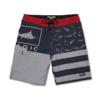 Pelagic Shorts Blue Water Boardshorts 21&quot; GRY Size 36