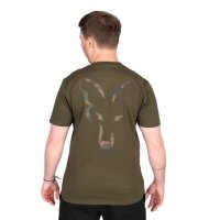 Fox Khaki Fox Head Print T-Shirt Gr. S Angelshirt