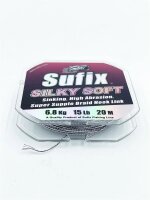 Sufix Silky Soft Grey 20m 15lb Karpfenschnur Vorfach