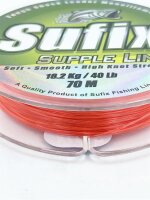 Sufix Supple Link Orange 70m / 18,2kg / 40lb Schlagschnur Vorfach Schnur