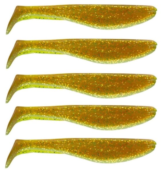 Cormoran K-Don S9 8cm gold-flitter  5 St&uuml;ck Gummifische