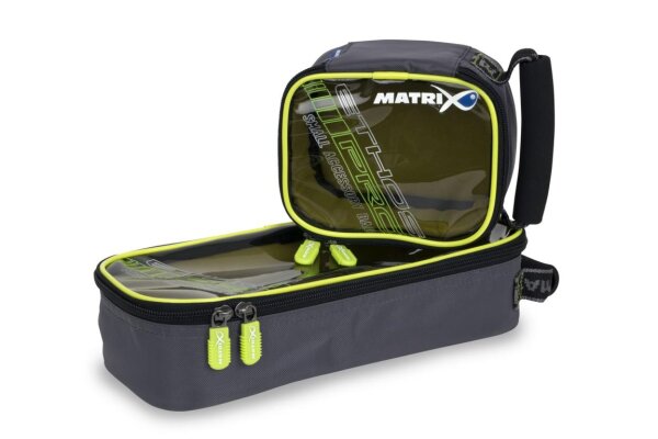 Fox Matrix Pro accessory bag  - M clear top lime lining