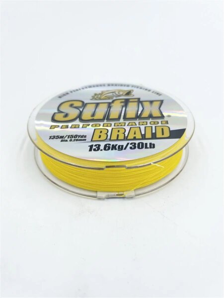 Sufix Performance Braid 0,26mm 13,2Kg 135m gelb yellow