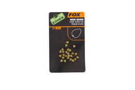 Fox Edges Hook Bead x 25 Size 2-6 - trans khaki