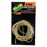 Fox Edges Hook Silicone Size 10-7 - trans khaki  x 1.5m