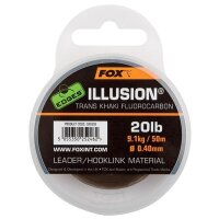 Fox Edges Illusion Flurocarbon Leader x 50m 0.40mm / 20lb...