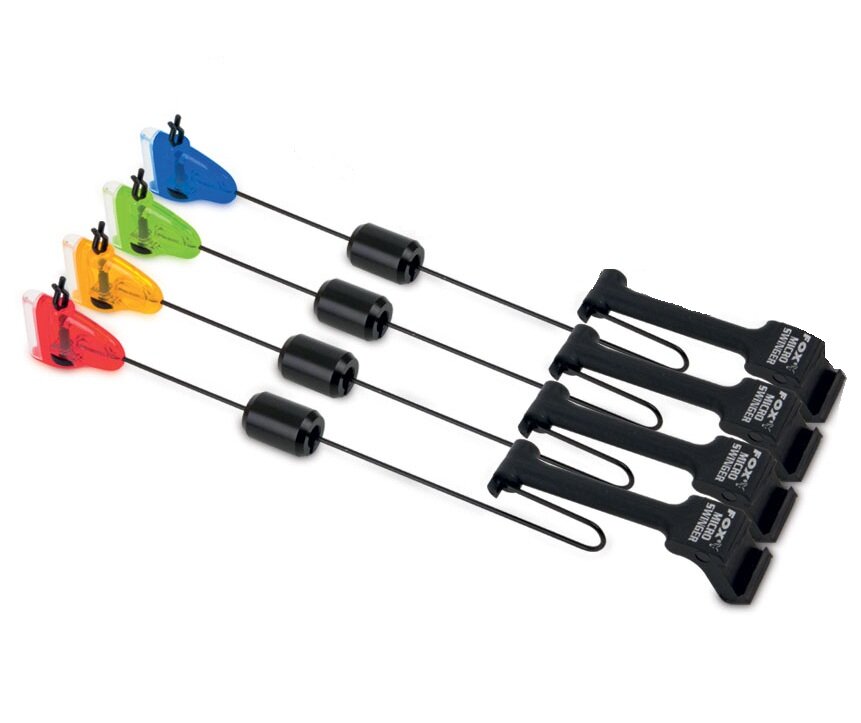 Rot/Orange/Grün Fox Micro Swinger 4-Rod Set (R,O,G,Blue) Bissanzeiger Karpfenangeln Sale
