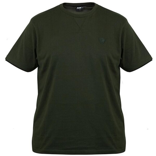Fox Green &amp; Black Brushed Cotton T-Shirt Gr. S Angelshirt Anglershirt