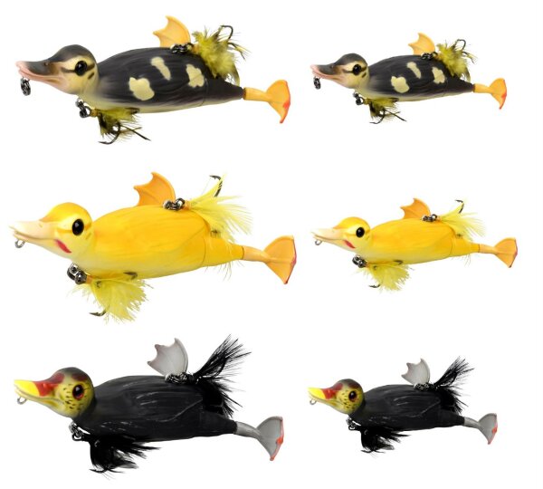 Savage Gear Suicide Duck 10,5cm / 15cm alle Farben Natural / Yellow Ente Imitat