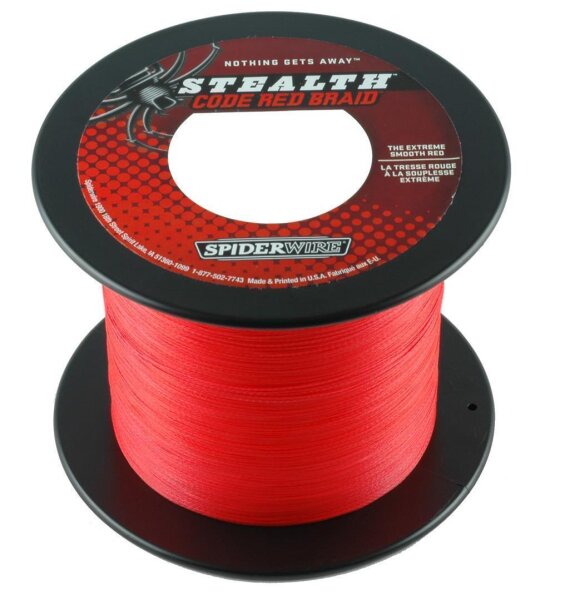 Spiderwire STEALTH CODE RED 0,10mm 6,2Kg 3000m geflochtene Schnur