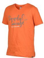 Savage Gear Simply Savage V-neck Tee Orange M