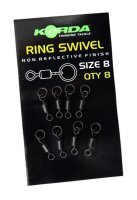 Korda Ring Swivels Size 8 - 8 pcs