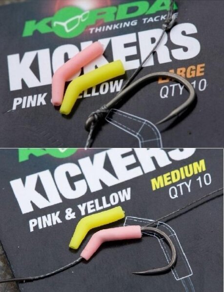 Korda Kickers Medium Yellow & Pink 