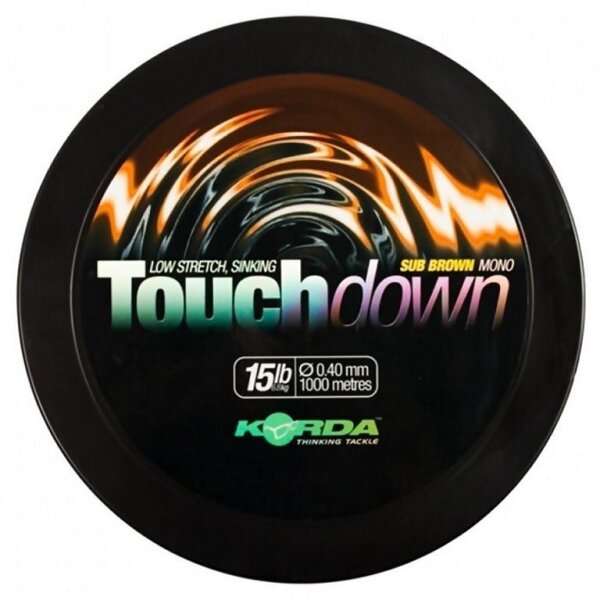Korda Touchdown  Brown 10lb 0,30mm 1000m monofile Karpfen Angelschnur
