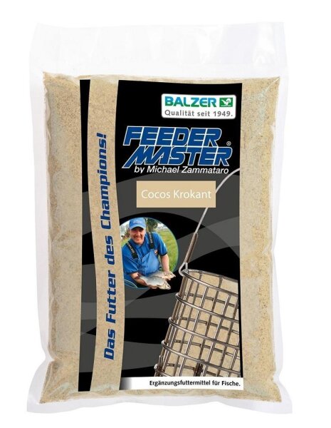 Balzer Feedermaster Futter 1kg Method Feeder Kokos/Krokant