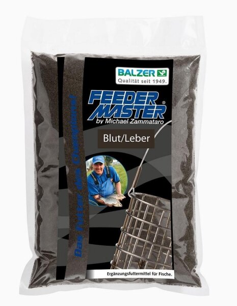 Balzer Feedermaster Futter 1kg Method Feeder Blut/Leber