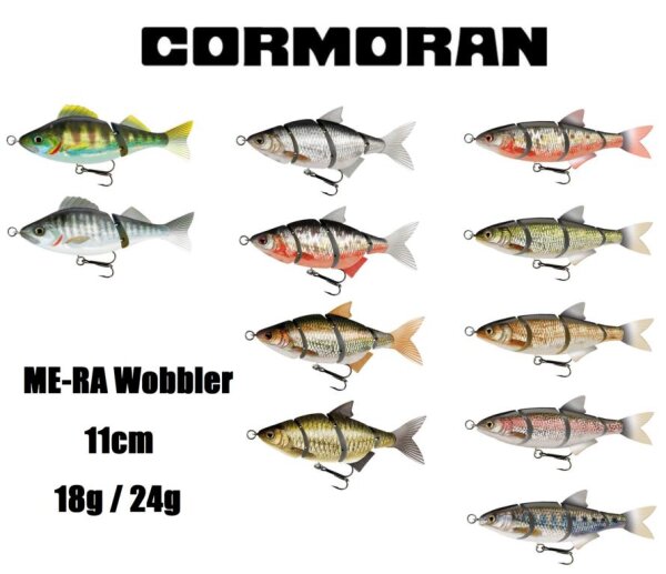 Team Cormoran ME-RA Wobbler 11cm Roach / Shad / Perch 18g / 24g f&uuml;r Hecht Zander