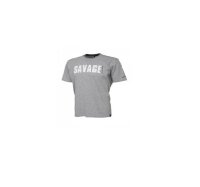 Savage Gear Simply Savage Tee - Light Grey Melange L Shirt