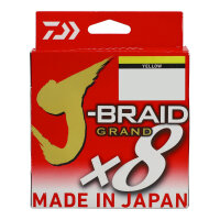 Daiwa J-Braid Grand X8 0,10mm 7kg 135m Yellow 8-Fach geflochtene Schnur