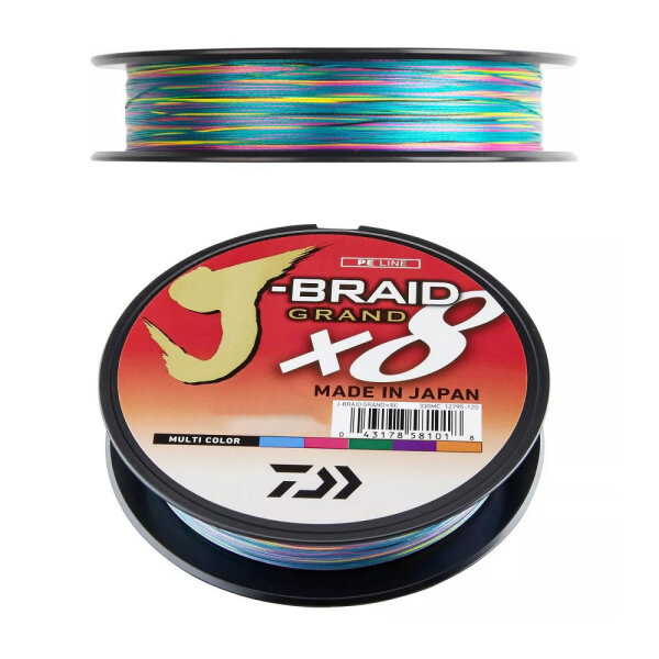 Daiwa J-Braid Grand X8 0,10mm 7,0Kg 150m Multicolor