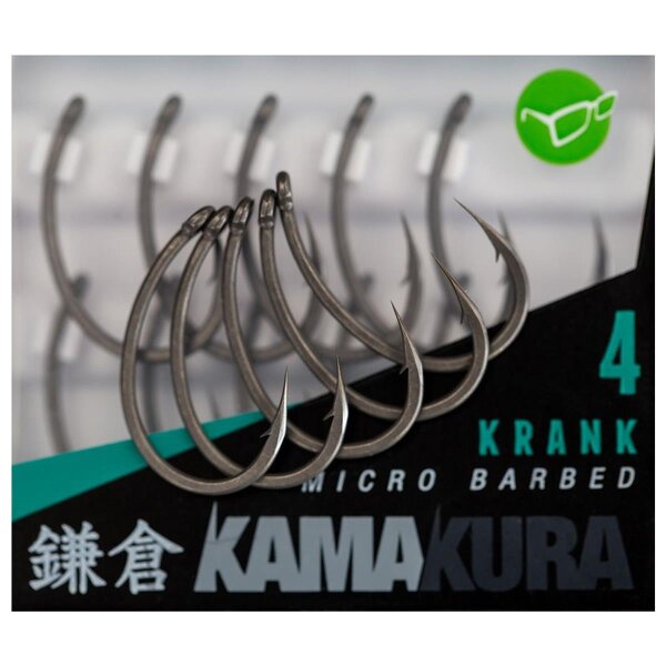 Korda Kamakura Karpfenhaken Wide Gape Krank Haken Gr. 4 / 6 / 8 Carp Hooks