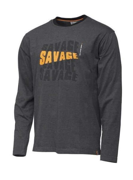 Savage Gear Simply Savage Logo-Tee Long Sleeve XL