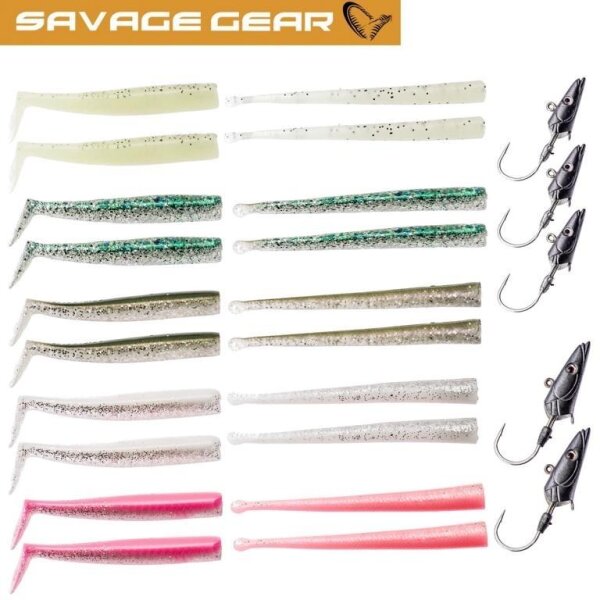 Savage Gear Sandeel Kit 25pcs Sandaal K&ouml;der Gummifische