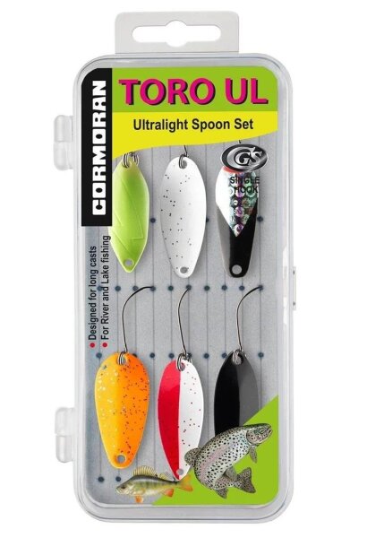 Cormoran Toro UL Spoon Sortiment 4 6 Spoons Blinker + Box