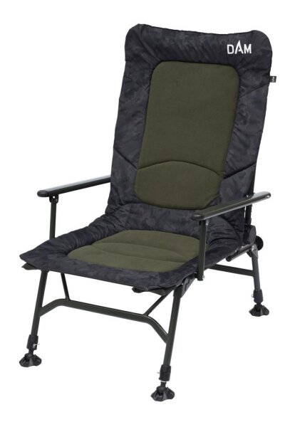 DAM Camovision Adjustable Chair With Armrests Steel Stuhl Karpfenstuhl Angelstuhl