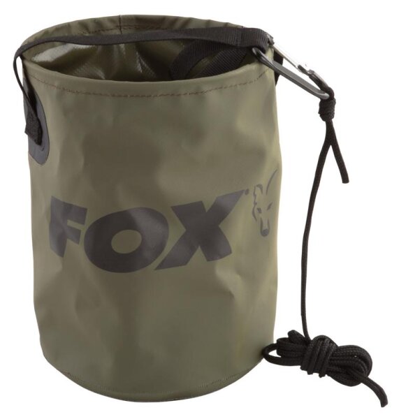 Fox Collapsible Water Bucket Large incl. Rope &amp; Clip Wassereimer
