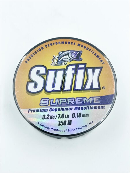 Sufix Supreme Brown Schnur 0,18mm 3,20Kg 150m Allround Schnur
