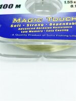Sufix Magic Touch Schnur 0,14mm / 1,55Kg - 100m Vorfachschnur
