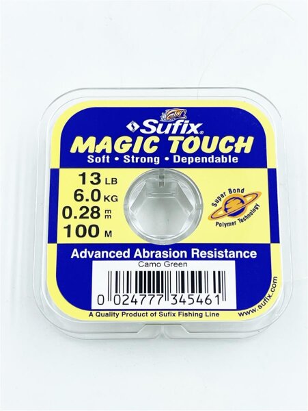 Sufix Magic Touch Schnur 0,28mm / 6,00Kg - 100m Vorfachschnur