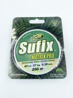 Sufix Matrix Pro 0,38mm  37,00Kg - 250m gr&uuml;n Geflochtene Schnur