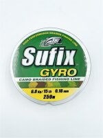 Sufix Gyro Camo Braid 0,18mm 6,8Kg 15 Lb 250m Geflochtene Schnur