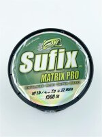 Sufix Matrix Pro 0,12mm 4,5Kg 1500m Green Geflochtene Schnur