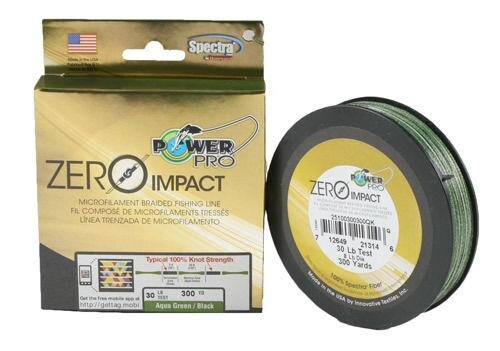 Power Pro Zero Impact Gr&uuml;n 0,23 mm 15Kg 275m Geflochtene Schnur