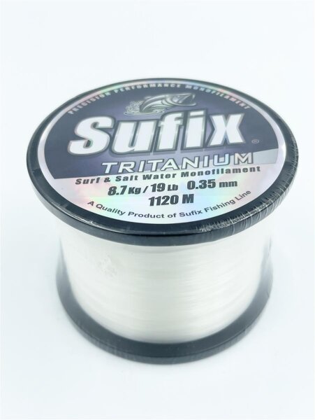 Sufix Tritanium Clear 0,35mm 8,2Kg 1100m Monofile Schnur