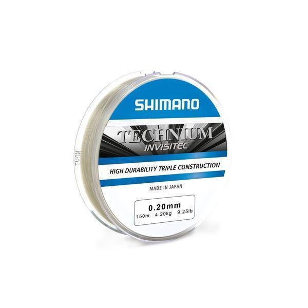 Shimano Technium Invisi Schnur 5000m 0,25mm Bulk Gro&szlig;spule Schnur schwarz