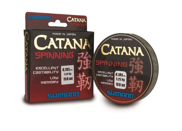 Shimano Catana Spinning 150m 0,165mm 2,9Kg Monofile Schnur Spinnfischen