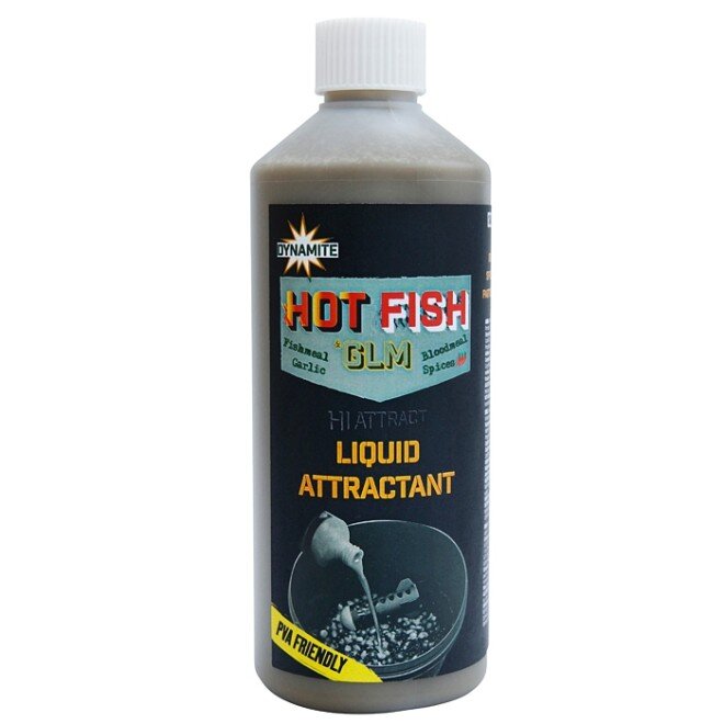 Dynamite Baits Hot Fish & GLM Liquid 500ml Lockstoff