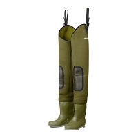 Dam Fighter Pro+ Neoprene Hip Waders Cleated Sole...