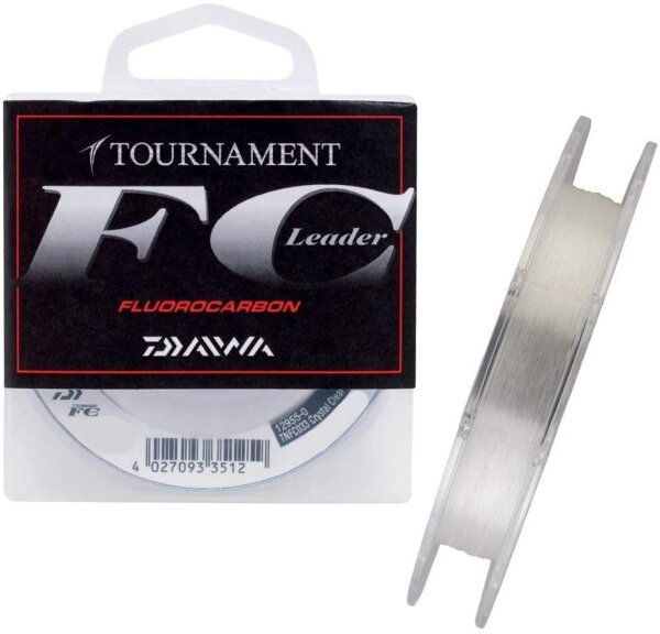 Daiwa Tournament FC 50m 0.35mm Fluorocarbon Schnur transparent