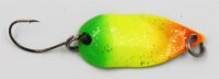 EFT Trout Splash Spoon 2,5g Orange Yellow Green Glitter...