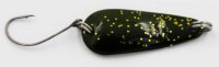 EFT Trout Wiggle Spoon 3g Olive Black Gold-Glitter...