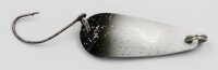 EFT Trout Wiggle Spoon 3g white black glitter...